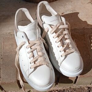 Alexander McQueen White Sneakers,sz.40.5ds